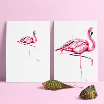 Inky Flamingo Illustration Print, 2 of 12