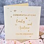 Personalised Gold Foiled Engagement Card, thumbnail 3 of 4