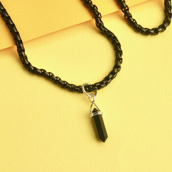 Customisable Unisex Black Box Link Chain Necklace, 5 of 12