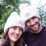 Embroidered Mr And Mrs Bobble Hats, thumbnail 3 of 5