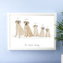 Personalised Dog Breed Family Print, thumbnail 2 of 6