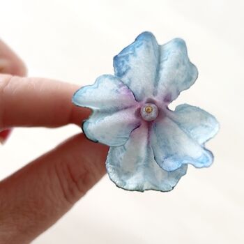 Blue Floral Hair Pins, 4 of 5