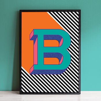 Colourful Bold Alphabet Letters Art Print Gallery Wall, 3 of 12