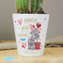 Personalised Love Grows Plant Pot For Girlfriend Or Wife, thumbnail 1 of 2