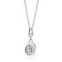 Sterling Silver Number 30 Charm Necklace, thumbnail 2 of 6