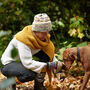 Fair Trade Unisex Reversible Beanie Hat Repurposed Wool, thumbnail 6 of 11