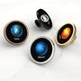 Planet Print Decorative Drawer Door Cupboard Cabinet Knobs Handle Available In A Gold, Silver, Black And Antique Gold Base, thumbnail 1 of 9