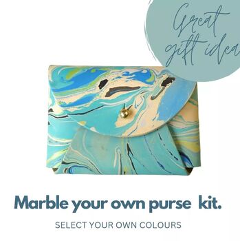 Personalised Diy Marble Your Own Purse Craft Kit, 3 of 12