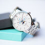 Men's Personalised Watch In White Architect Apollo, thumbnail 4 of 7