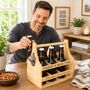 Personalised Wooden Beer Crate Holder And Bottle Opener, thumbnail 2 of 2