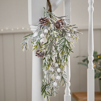 Snowy Forest Staircase Christmas Swag, 3 of 4