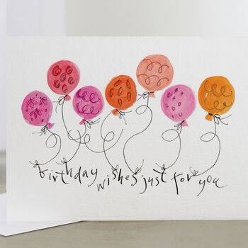 'Birthday Wishes Just For You' Birthday Card, 3 of 3