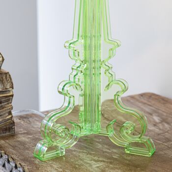 Acrylic Transparent Green Table Lamp, 3 of 5