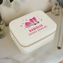 Personalised Pink Cowboy Travel Jewellery Box Gift For Girls, thumbnail 4 of 6