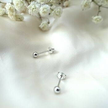 Silver Earring Set 925, Everyday Earring Tarnish Free, 3 of 8