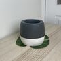 Grey And White Face Plant Pot, thumbnail 5 of 8
