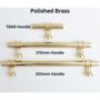 Solid Brass Plain Kitchen Pull Handles And Knobs, thumbnail 4 of 12