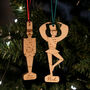 Personalised His And His Christmas Decorations, thumbnail 1 of 6