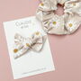 Daisy Scrunchie And Bow Set, thumbnail 1 of 3