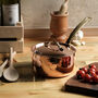 Handmade Solid Copper Saucepan With Lid, thumbnail 2 of 5