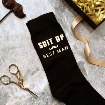 'Suit Up' Groom / Best Man / Usher Socks, 3 of 6