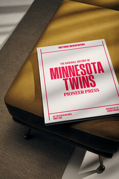 Minnesota Twins Personalised Gift Baseball Newspaper History Book, 9 of 10