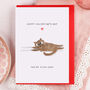 Funny Cat 'You're Claw-some' Valentine Card, thumbnail 1 of 5