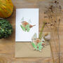 Wren And Snowdrop Hanging Wooden Decoration, thumbnail 10 of 10