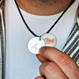 Men's Personalised Memorial Secret Photo Necklace, thumbnail 1 of 6