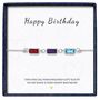 Personalised Create Your Own Baguette Cut Birthstones Bracelet, thumbnail 2 of 9