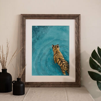 Tiger Wading Print, 3 of 6