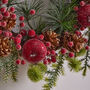 Traditional Christmas Berry Door Wreath, thumbnail 2 of 6