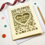 Personalised Papercut 'On Your Wedding Day' Card, thumbnail 5 of 9