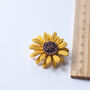 Teacher Sunflower Blooming Brooch Gift, thumbnail 5 of 11