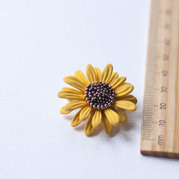 Teacher Sunflower Blooming Brooch Gift, 5 of 11