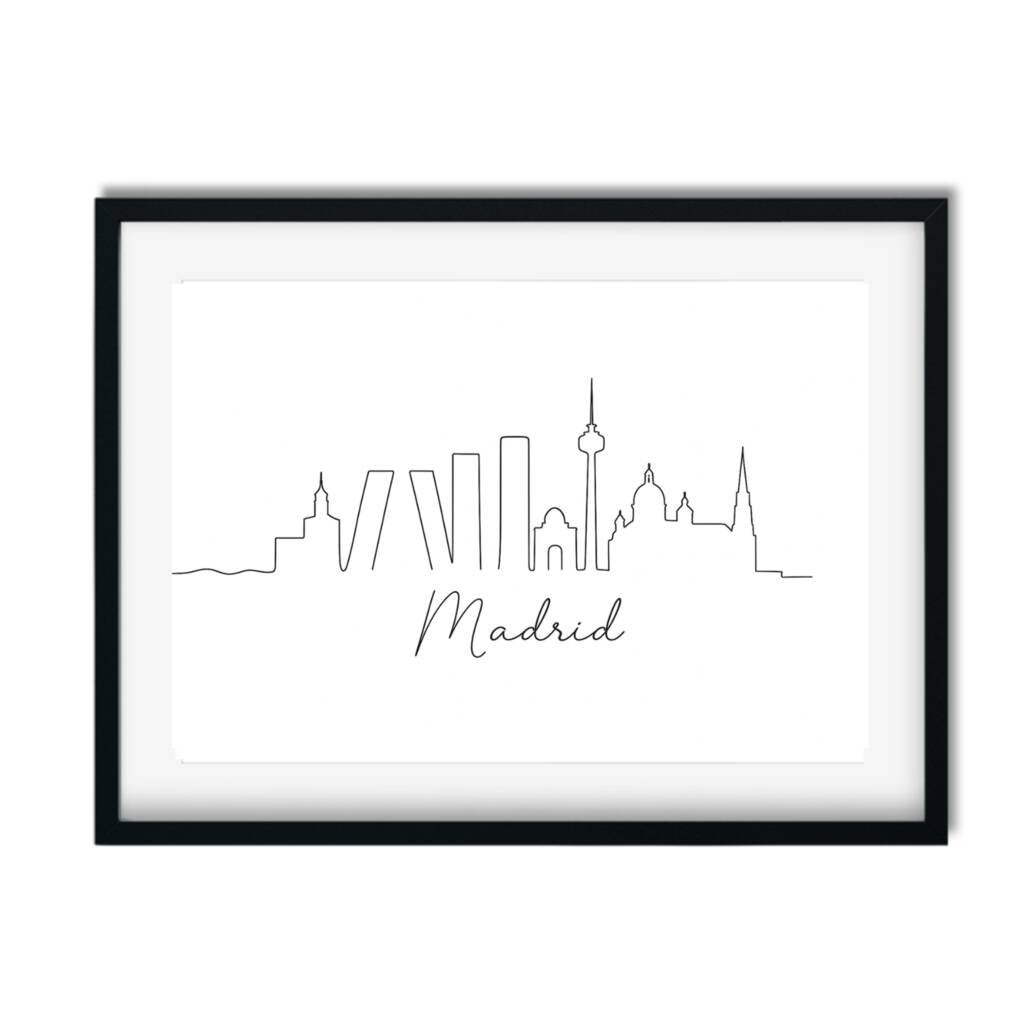 Madrid Skyline Print, 1 of 4