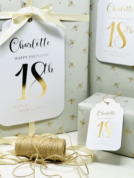 Gold Foiled Personalised Gift Tags, 5 of 8