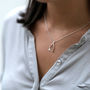 Sterling Silver Or Gold Wishbone Charm Necklace, thumbnail 2 of 9
