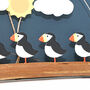 Five Puffins And Sun Hanging Decoration, thumbnail 4 of 4
