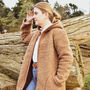 Freya Merino Wool Fleece Jacket In Camel, thumbnail 4 of 8