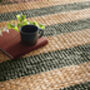 Bondi Jute Stripe Natural/Bottle Green 120/170, thumbnail 2 of 4