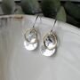 Orchid Petal Silver Earrings, thumbnail 1 of 4