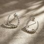 Eternity Curve Earrings, thumbnail 4 of 7