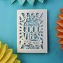 Sending Good Vibes Your Way Paper Cut Card, thumbnail 3 of 5