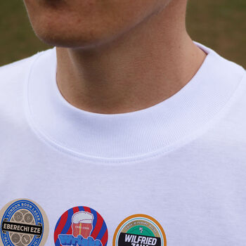 Crystal Palace Football Beer Mats Oversized T Shirt, 9 of 10