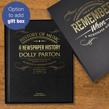 Dolly Parton Personalised Gift Music Legend Deluxe Book, 11 of 11