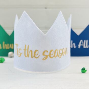 Personalised Re Usable Festive Crowns, 12 of 12