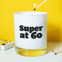 Super At 60th Birthday Fragranced Soy Candle, thumbnail 1 of 3