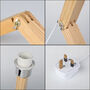 Nordic Table Lamp Wooden Robot, thumbnail 3 of 4