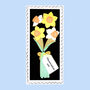Personalised Hand Iced Daffodils Large Letterbox, thumbnail 1 of 2